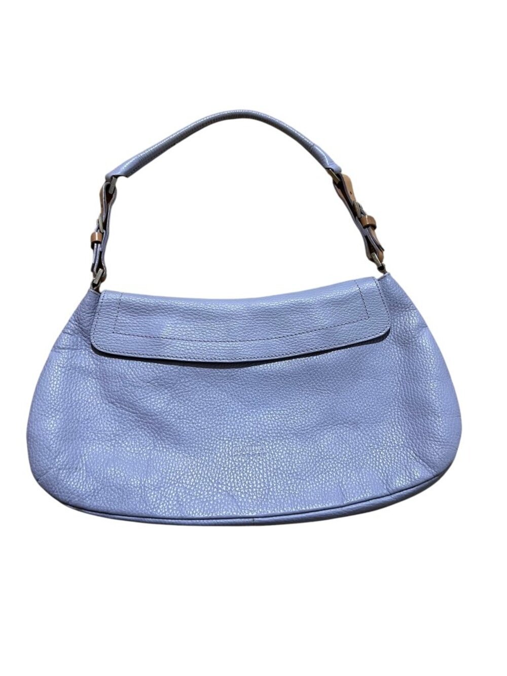 Claudia Firenze Leather Shoulder Bag Lavender Magnetic Flap Italy